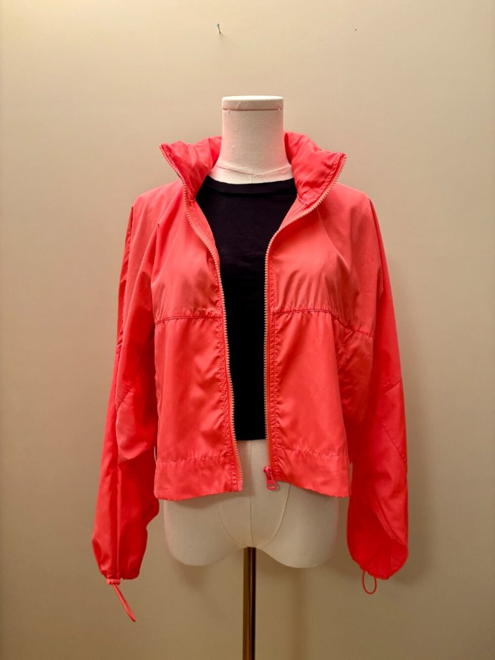 Lightweight Zip-Front Windbreaker Jacket